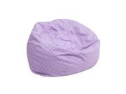 Small Lavender Dot Kids Bean Bag Chair
