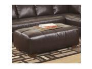 Signature Design by Ashley Fairplay Oversized Accent Ottoman in Mahogany DuraBlend