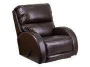 Flash Furniture Contemporary Ty Brown Leather Rocker Recliner