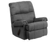 Flash Furniture Contemporary Flat suede Graphite Microfiber Rocker Recliner [WM 8700 113 GG]