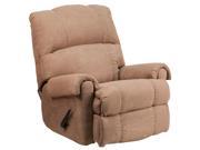 Contemporary Victory Lane Taupe Fabric Rocker Recliner [WM 8700 394 GG]