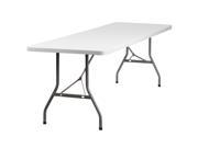 30 W x 96 L Granite White Plastic Folding Table
