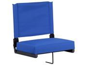 Grandstand Comfort Seats by Flash with Ultra Padded Seat in Blue