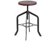 24 Counter Height Stool with Swivel Lift Wood Seat