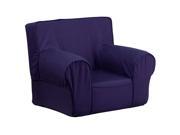 Small Solid Navy Blue Kids Chair