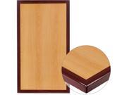 30 x 42 2 Tone High Gloss Cherry Mahogany Resin Table Top with 2 Thick Drop Lip
