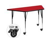 Flash Furniture Activity Table XU A3060 TRAP RED H A CAS GG
