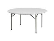 60 Round Granite White Plastic Folding Table