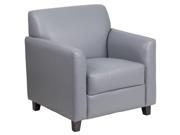 Flash Furniture Indoor HERCULES Diplomat Series Gray Leather Chair