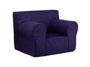 Oversized Solid Navy Blue Kids Chair