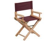 Kid Size Directors Chair in Brown