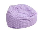 Oversized Lavender Dot Bean Bag Chair