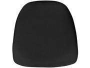 Hard Black Fabric Chiavari Chair Cushion
