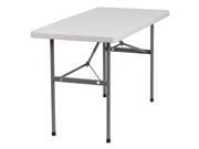 24 W x 48 L Granite White Plastic Folding Table