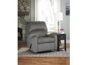 Signature Design by Ashley Bronwyn Swivel Glider Recliner in Alloy Fabric