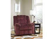 Signature Design by Ashley Ludden Rocker Recliner in Burgundy Twill