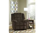 Signature Design by Ashley Ludden Power Rocker Recliner in Cocoa Twill