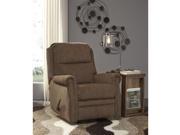 Signature Design by Ashley Earles Rocker Recliner in Chestnut Fabric