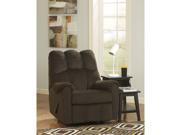 Signature Design by Ashley Raulo Rocker Recliner in Chocolate Fabric