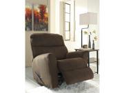 Signature Design by Ashley Cossette Rocker Recliner in Chocolate Fabric