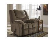 Signature Design by Ashley Turboprop Rocker Recliner in Brownstone Fabric
