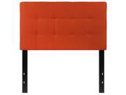 Flash Furniture Bedford Tufted Upholstered Headboard, Twin, Orange