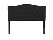 Flash Furniture Cambridge Tufted Upholstered Full Size Headboard in Black Fabric