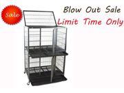 New 31 Homey Pet Pet Cage and Durable Plastic Black Tray for 31 Two Tier Cage