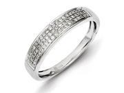 Sterling Silver Diamond Band Ring