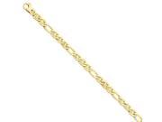 14k Yellow Gold 18in 6.5mm 8.25mm Solid Hand Polished 3 1 Flat Anchor Link Necklace Chain