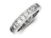 Sterling Silver CZ Eternity Band