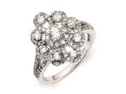 Cheryl M Sterling Silver CZ Fancy Ring