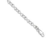 Sterling Silver 7in Polished Fancy Link Bracelet