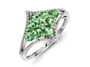 Sterling Silver Tsavorite Ring