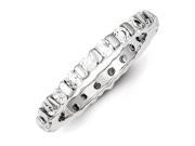 Sterling Silver CZ Band