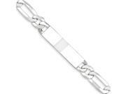 Sterling Silver 7in ID Figaro Link Bracelet