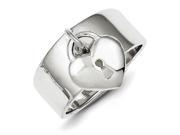 Sterling Silver Dangle Lock Ring