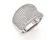 Sterling Silver CZ Brilliant Embers Polished Ring