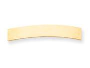 14k Yellow Gold 44 x 7 x 1mm ID Plate