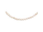 14k 3 4mm FW Cultured Pearl White Necklace