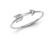 Sterling Silver Polished Arrow Ring
