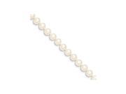 14k 6 7mm Egg FW Cultured Pearl White Necklace