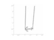 Sterling Silver Anchor W 2in Ext. Necklace