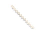 14k 4 5mm Egg FW Cultured Pearl White Necklace