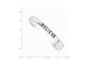 Sterling Silver Believe Antiqued Cuff Bangle