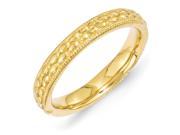 Sterling Silver Stackable Expressions Gold plated Patterned Ring