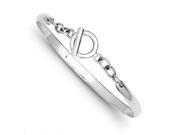 Sterling Silver Toggle Clasp Bangle