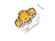 Sterling Silver Citrine Ring