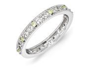Sterling Silver 0.160ct. Stackable Expressions Peridot Ring
