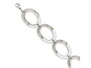 Stainless Steel Polished Ovals 8in Bracelet